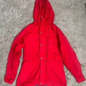 Vintage Northface Cargo Goretex Red Jacket - Medium